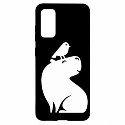 Чохол для Samsung S20 Копібара та Пташка - PrintSalon