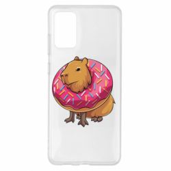 Чехол для Samsung S20+ Пончик с капибарой - PrintSalon