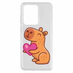 Чехол для Samsung S20 Ultra Капибара сердечко - PrintSalon