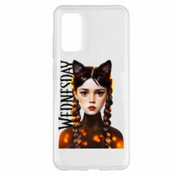 Чехол для Samsung S20 Венздей кошка - PrintSalon