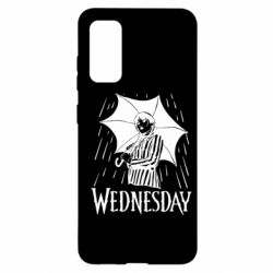 Чохол для Samsung S20 Венздей Вдамс и зонт - PrintSalon