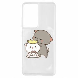 Чехол для Samsung S21 Ultra Чиби котики - PrintSalon