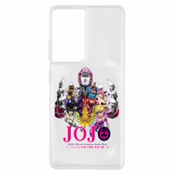 Чехол для Samsung S21 Ultra JoJo Golden Wind - PrintSalon