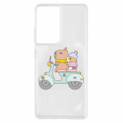 Чехол для Samsung S21 Ultra Капибара и Морская свинка - PrintSalon