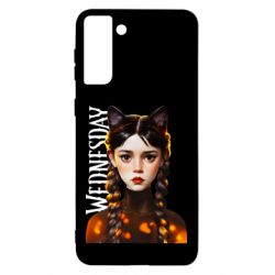 Чехол для Samsung S21 Ultra Венздей кошка - PrintSalon