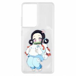 Чехол для Samsung S21 Ultra Very cute Nezuko - PrintSalon