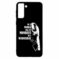 Чехол для Samsung S21 Ultra Wednesday girl - PrintSalon