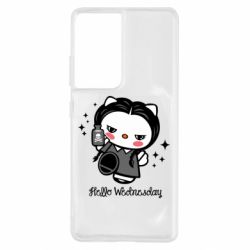 Чехол для Samsung S21 Ultra Wednesday Hello Kitty - PrintSalon
