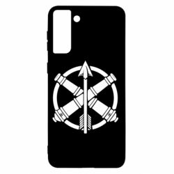 Чехол для Samsung S21+ Знак войск противовоздушной обороны, сухопутных войск и зенитно-ракетных войск воздушных сил - PrintSalon