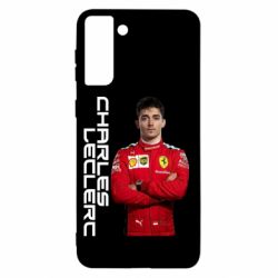 Чехол для Samsung S21+ F1 Charles Leclerc - PrintSalon