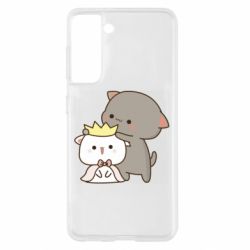 Чехол для Samsung S21 Чиби котики - PrintSalon