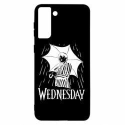 Чохол для Samsung S21+ Венздей Вдамс и зонт