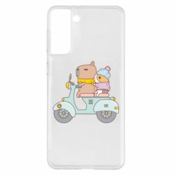 Чехол для Samsung S21+ Капибара и Морская свинка - PrintSalon