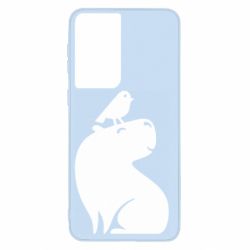 Чохол для Samsung S21 Копібара та Пташка - PrintSalon
