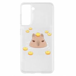 Чехол для Samsung S21 Морда капибары - PrintSalon