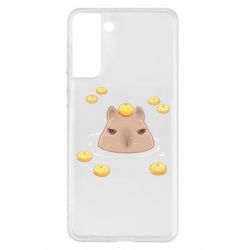 Чехол для Samsung S21+ Морда капибары - PrintSalon