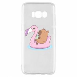 Чехол для Samsung S8 Capybara Chilling - PrintSalon