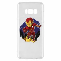 Чехол для Samsung S8 Flying Iron man - PrintSalon