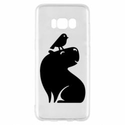 Чохол для Samsung S8 Копібара та Пташка - PrintSalon