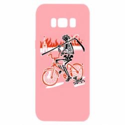 Чехол для Samsung S8 Смерть с косой в винке! Горящий кремль
