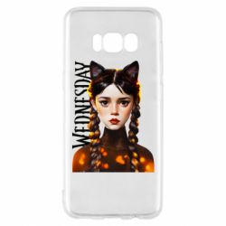 Чехол для Samsung S8 Венздей кошка - PrintSalon