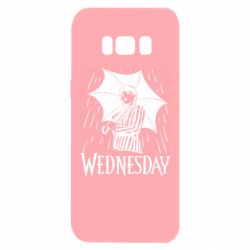 Чохол для Samsung S8 Венздей Вдамс и зонт - PrintSalon