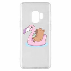 Чехол для Samsung S9 Capybara Chilling - PrintSalon