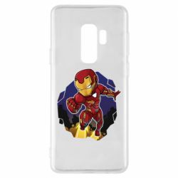 Чехол для Samsung S9+ Flying Iron man - PrintSalon