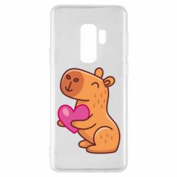 Чехол для Samsung S9+ Капибара сердечко - PrintSalon