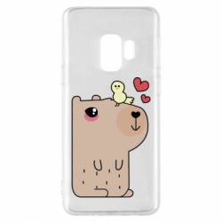 Чехол для Samsung S9 Капибара с цыпленком - PrintSalon