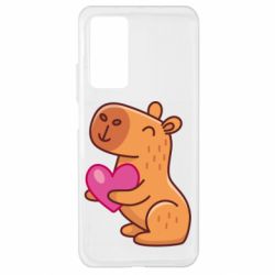 Чехол для Xiaomi Mi 10T/10T Pro Капибара сердечко - PrintSalon