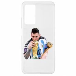 Чехол для Xiaomi Mi 10T/10T Pro Месси целует кубок - PrintSalon