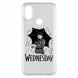 Чохол для Xiaomi Mi A2 Венздей Вдамс и зонт - PrintSalon