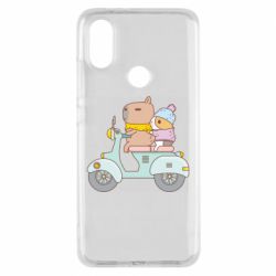 Чехол для Xiaomi Mi A2 Капибара и Морская свинка