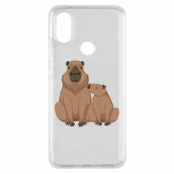 Чехол для Xiaomi Mi A2 Две капибары