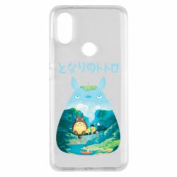 Чехол для Xiaomi Mi A2 Тоторо на рыбалке - PrintSalon