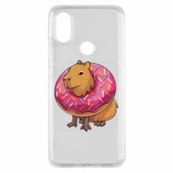 Чехол для Xiaomi Mi A2 Пончик с капибарой - PrintSalon