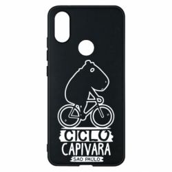 Чехол для Xiaomi Mi A2 Капибара на велосипеде - PrintSalon