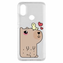 Чехол для Xiaomi Mi A2 Капибара с цыпленком