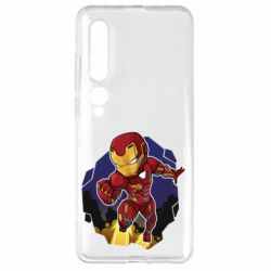 Чехол для Xiaomi Mi10/10 Pro Flying Iron man - PrintSalon