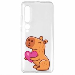 Чехол для Xiaomi Mi10/10 Pro Капибара сердечко - PrintSalon