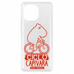 Чехол для Xiaomi Mi11 Капибара на велосипеде - PrintSalon