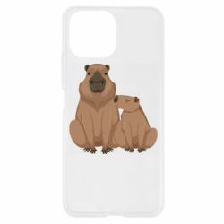 Чехол для Xiaomi Mi11 Lite Две капибары - PrintSalon