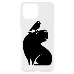 Чохол для Xiaomi Mi11 Lite Копібара та Пташка - PrintSalon