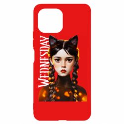 Чехол для Xiaomi Mi11 Lite Венздей кошка - PrintSalon