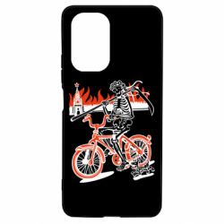 Чехол для Xiaomi Poco F3/K40 Смерть с косой в винке! Горящий кремль