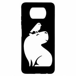 Чохол для Xiaomi Poco X3 Копібара та Пташка - PrintSalon