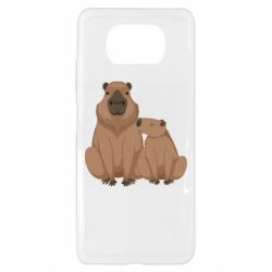 Чехол для Xiaomi Poco X3 Две капибары - PrintSalon
