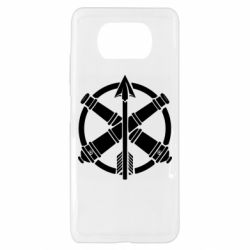 Чехол для Xiaomi Poco X3 Знак войск противовоздушной обороны, сухопутных войск и зенитно-ракетных войск воздушных сил - PrintSalon