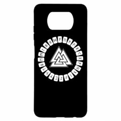 Чехол для Xiaomi Poco X3 Scandinavian Runes And Walknut - PrintSalon